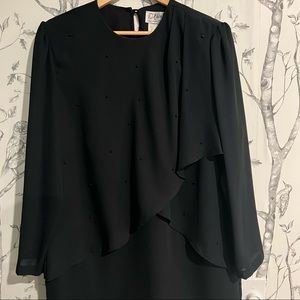 D’Allaird’s Vintage Black Cocktail Dress